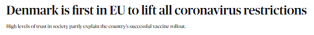 丹麦疫苗接种率已超80% 取消所有防疫限制措施 - 1
