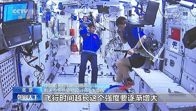 三名航天员在中国空间站互相做超声 - 7
