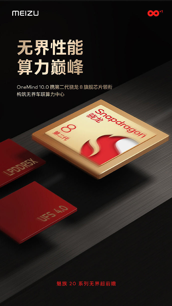 魅族 20 系列官宣：搭载骁龙 8 Gen 2 芯片，OneMind 10.0 加持 - 1