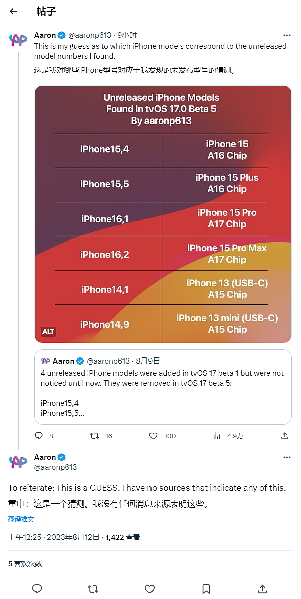 消息称苹果今年还将推出 USB-C 款 iPhone 14 机型 - 1