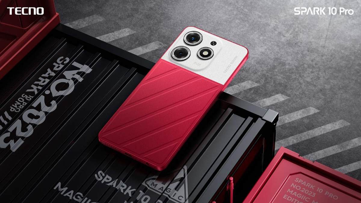 传音旗下 TECNO 推出 SPARK 10 Pro Magic Magenta 款手机，首发科技夜光皮革技术 - 3
