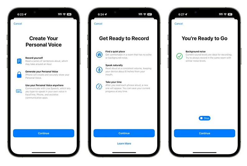 苹果 iOS 17 迎来多项辅助功能更新：iPhone 可复制你的声音 - 2