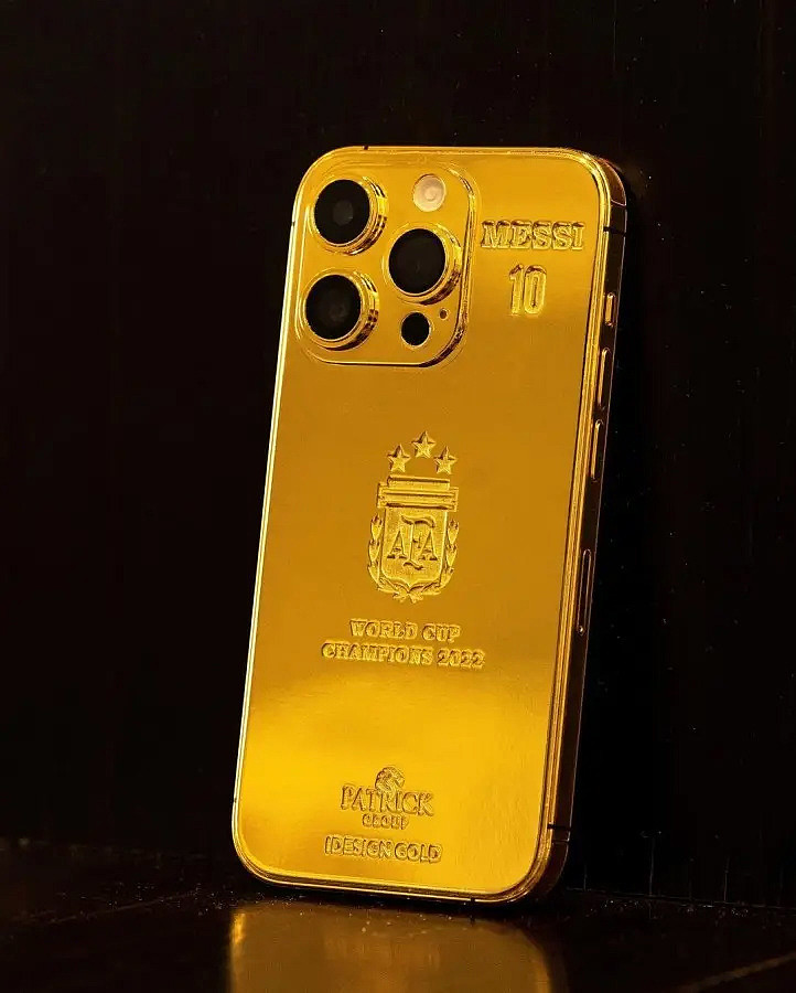 梅西为庆祝阿根廷队夺冠，花 20 万美元定制 35 台 24K 黄金 iPhone 14 Pro 手机送给队友 - 3