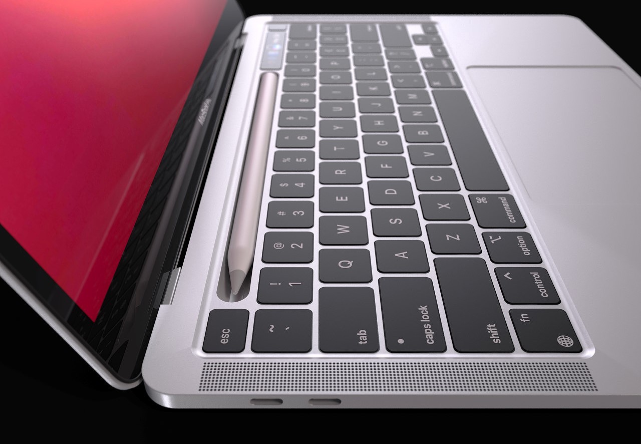 最新概念设计：MacBook Pro的Touch Bar被Apple Pencil基座取代 - 4
