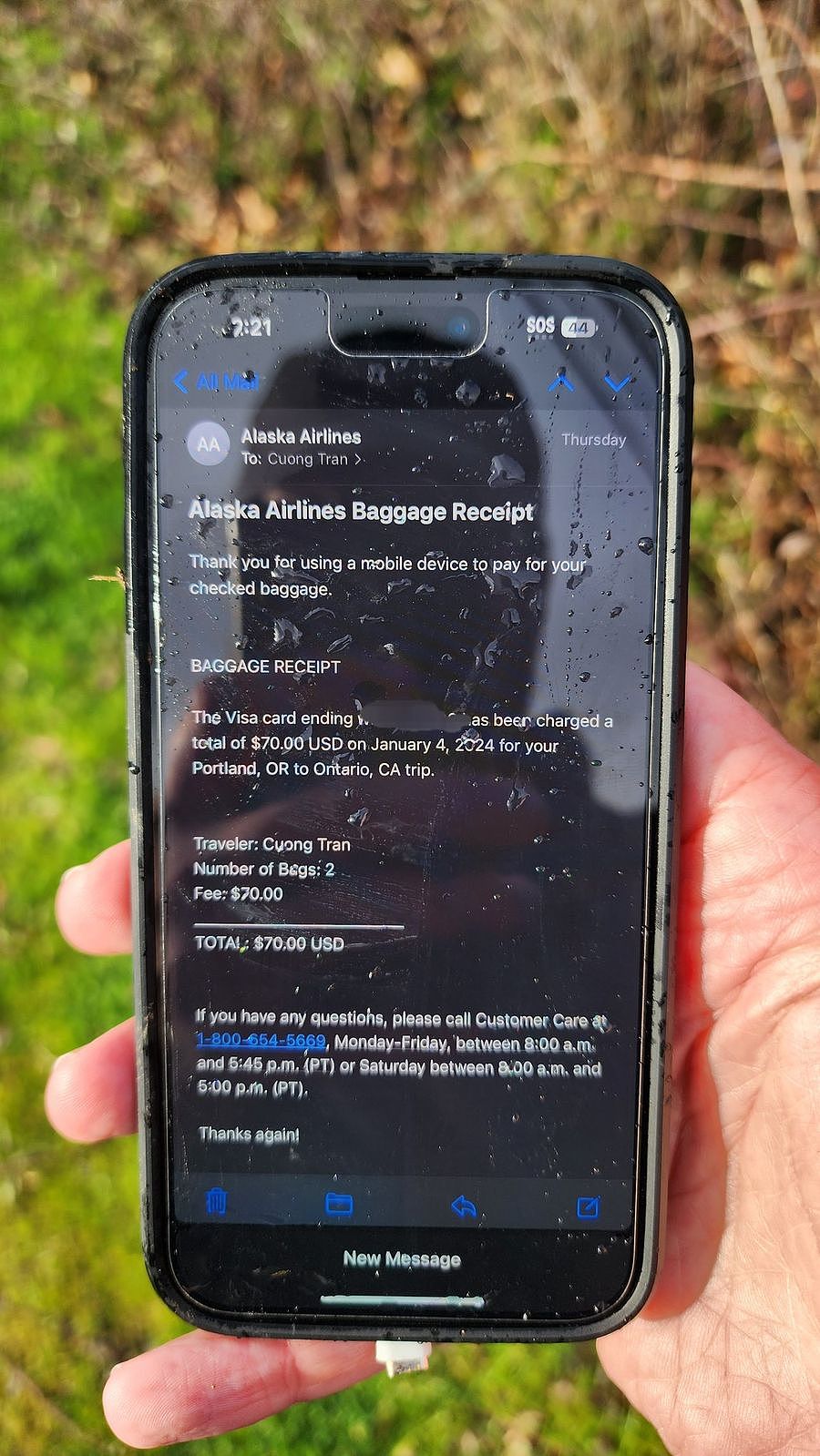 阿拉斯加航空 1282 号班机事故后续：乘客 iPhone 从 1.6 万英尺高空坠落后仍可使用 - 1