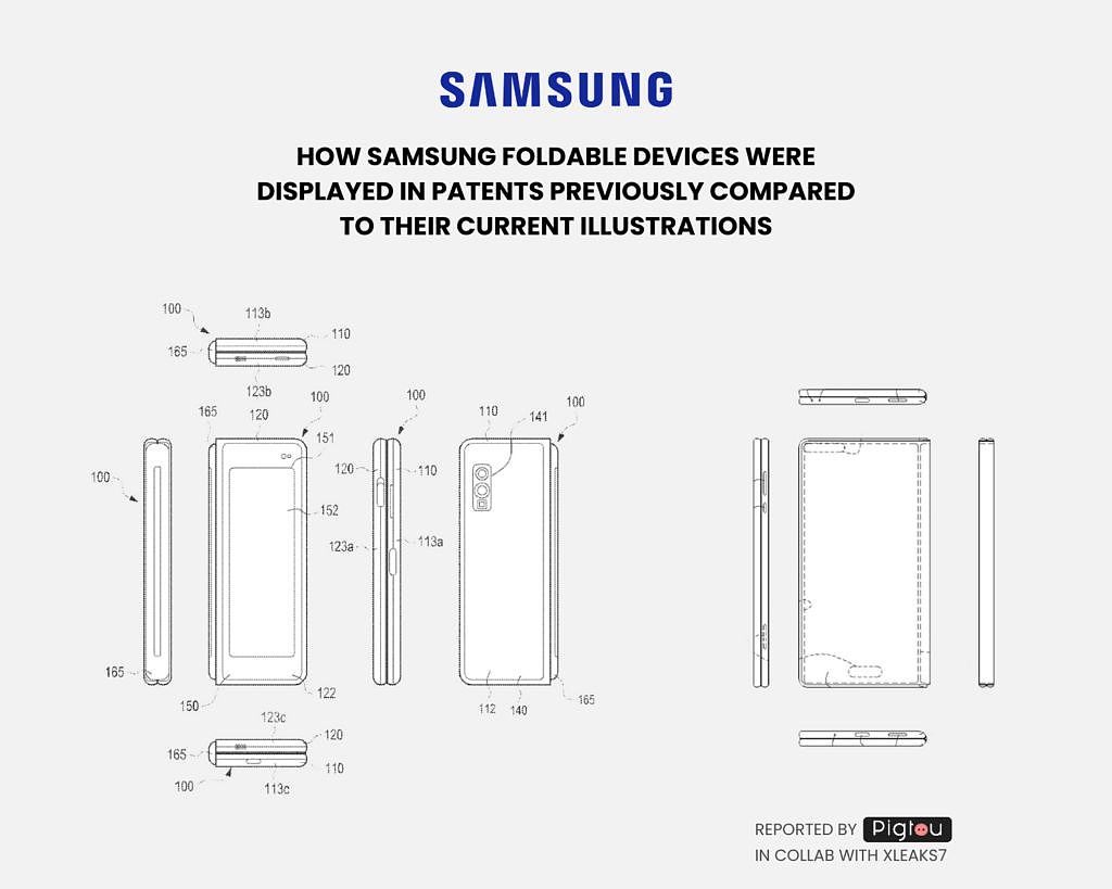 三星 Galaxy Z Fold6 手机专利渲染：更薄、更宽、更稳、更可靠 - 3
