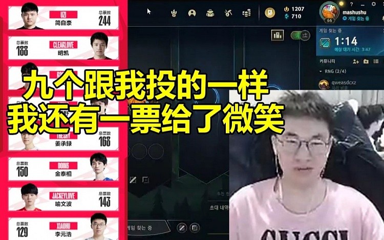 LPL十大选手 Xiaohu：跟我投的一样 我自己的那一票投给了微笑 - 1