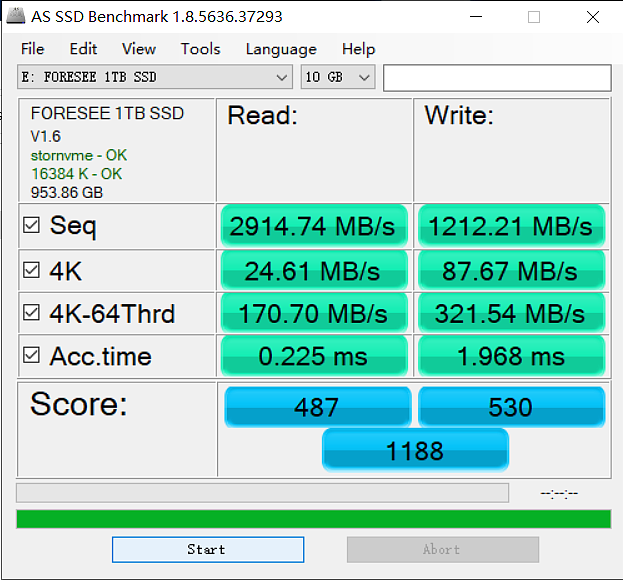 【IT之家评测室】江波龙 FORESEE XP1000 1TB SSD 体验：主流性能，超低发热 - 17