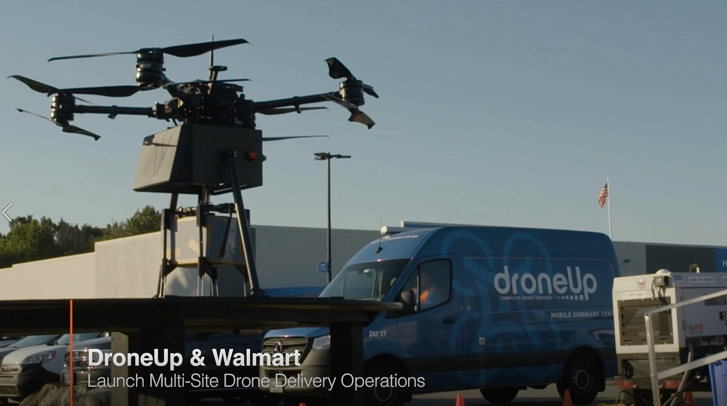 沃尔玛现在阿肯色州推出无人机配送尿不湿、食品等商品服务 - 1