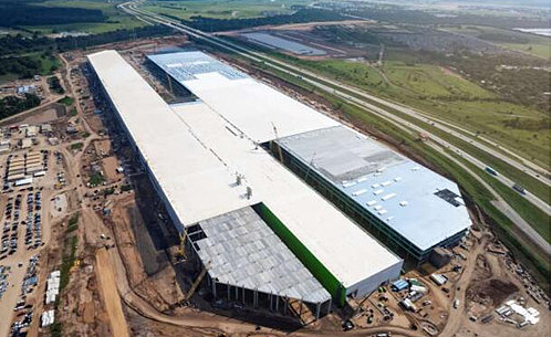 正在建设中的特斯拉得克萨斯州超级工厂