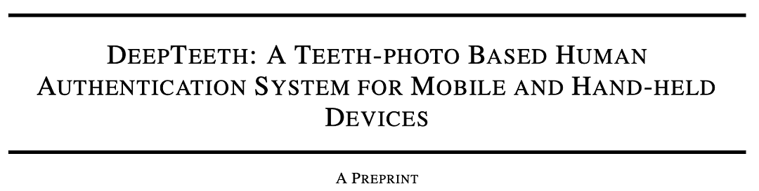 以后可以「刷牙」支付了？DeepTeeth牙齿生物识别系统识别率高达100% - 2