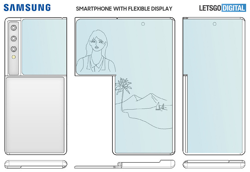 Galaxy smartphone Flip display