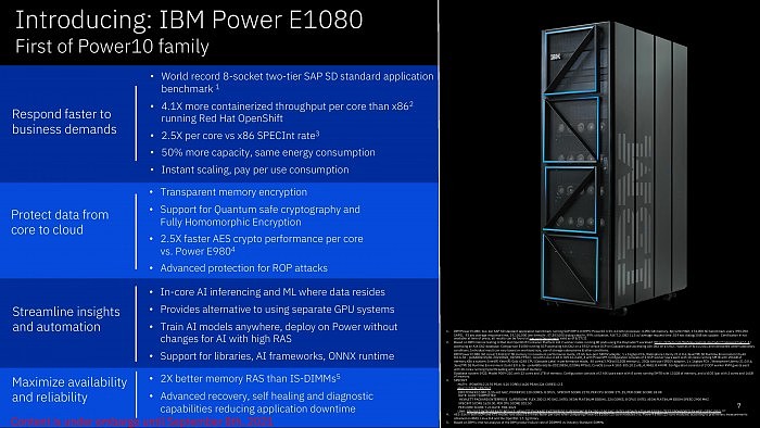 IBM Power10处理器上市：15核心120线程、7nm 180亿晶体管 - 11