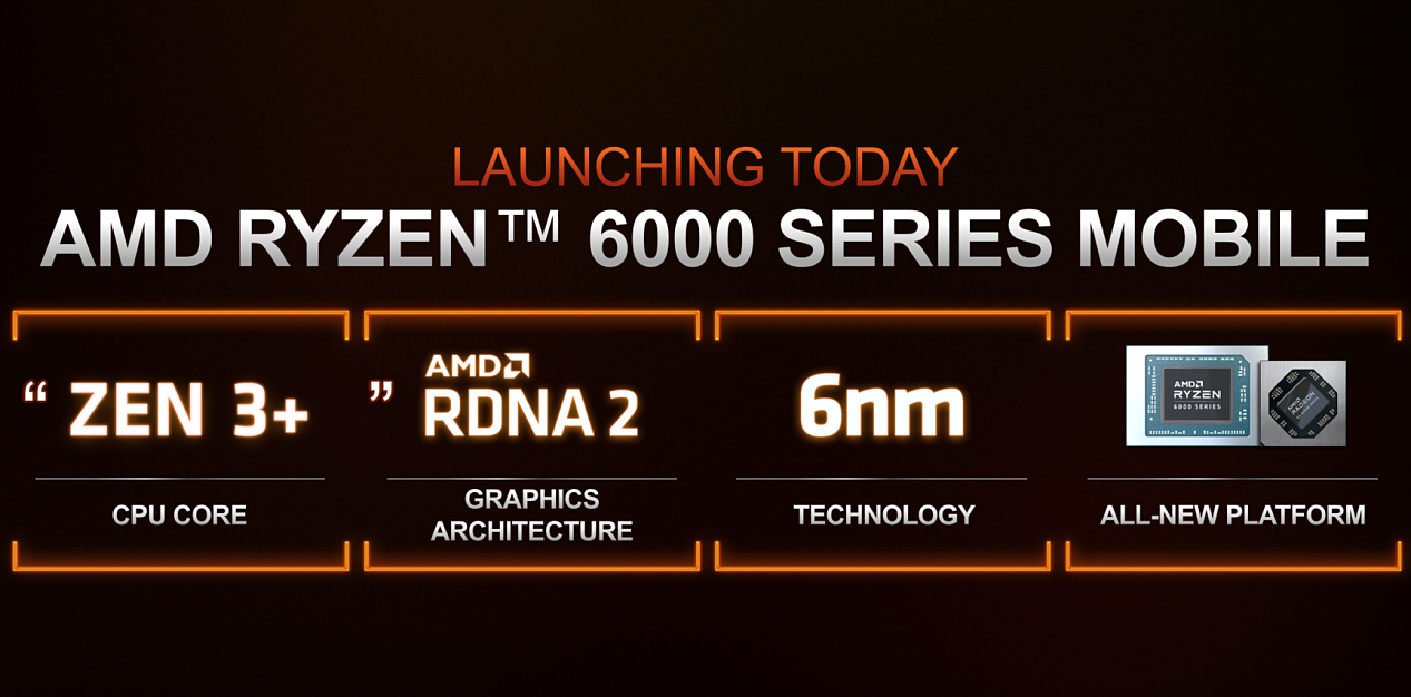 AMD 发布锐龙 6000 系列移动处理器：全面升级 Zen 3 + 和 RDNA 2，图形性能翻倍 - 2