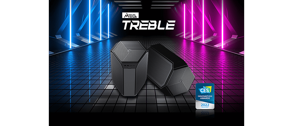 微星发布 MEG TREBLE ITX 机箱：三腔散热，多面体造型 - 1
