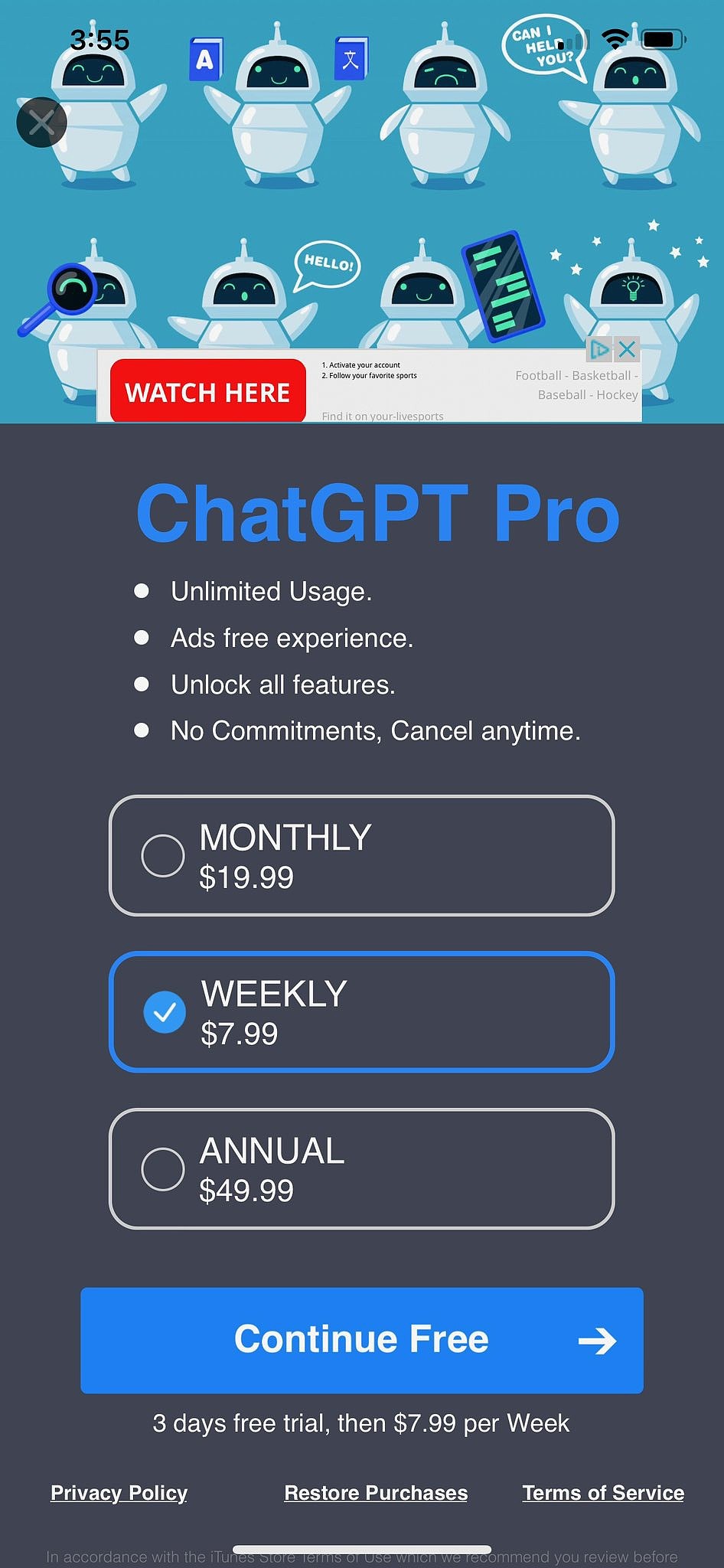 假冒 ChatGPT 曾现身苹果 App Store 并在排行榜上飙升：每周 7.99 美元订阅费，现已被删除下架 - 2