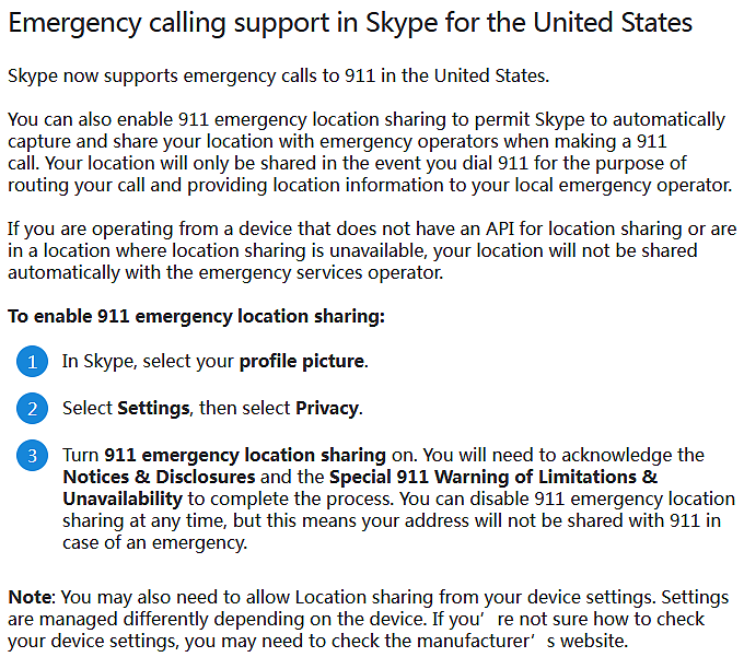 美区Skype用户现可通过电脑端拨打911电话 - 2