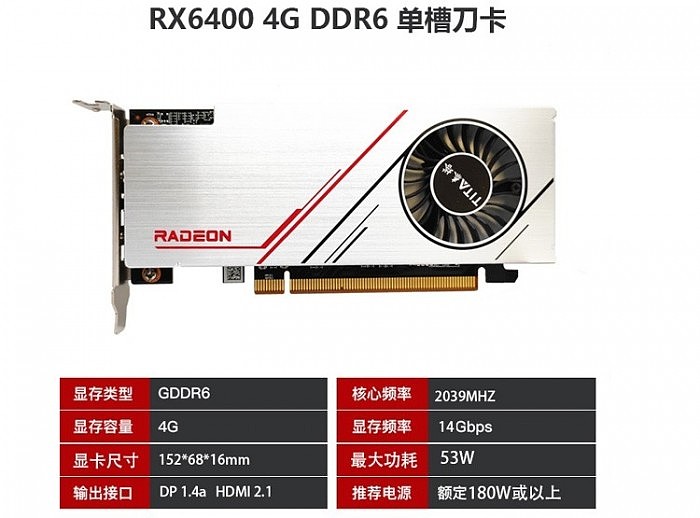 AMD RX 6400京东开卖：“杂牌亮机卡”都要1599 - 4
