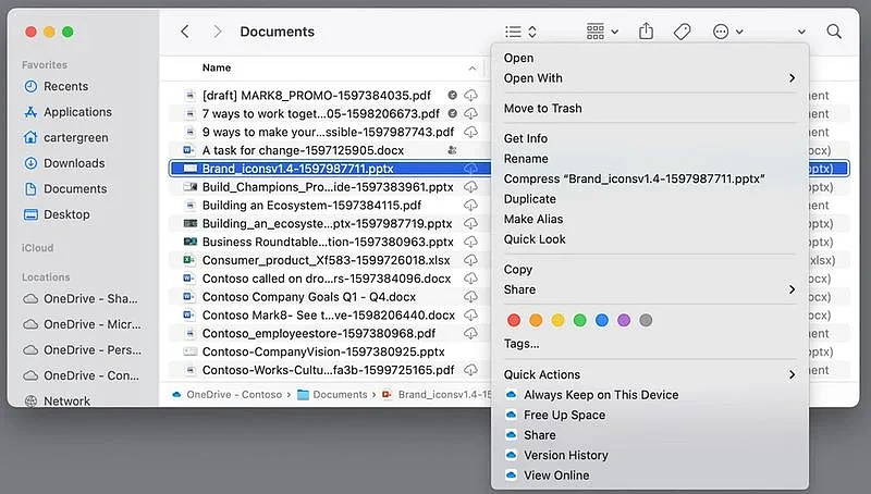 macOS版OneDrive用户对取消保存同步文件本地副本的更新感到不满 - 1