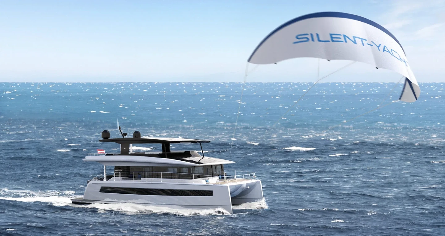 性能更好：Silent Yachts新款太阳能双体船加入风筝翼设计 - 1