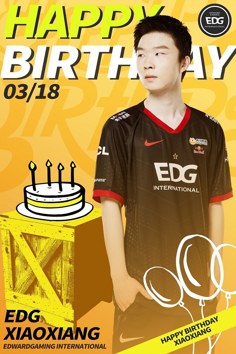EDG官方：祝上单选手Xiaoxiang20岁生日快乐！ - 1