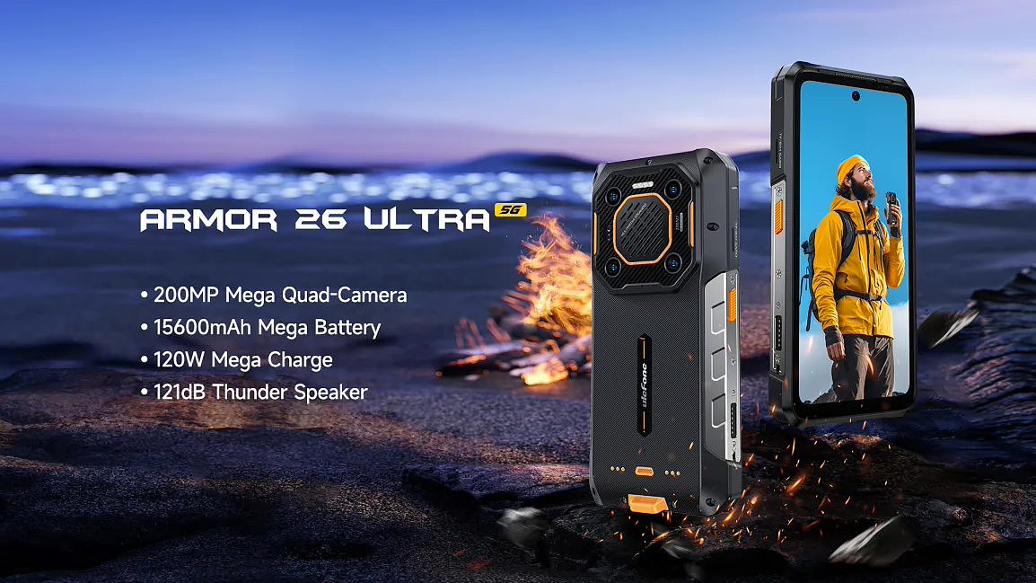 三防手机 Ulefone Armor 26 Ultra 发布：121dB 扬声器 + 15600mAh 电池 - 1