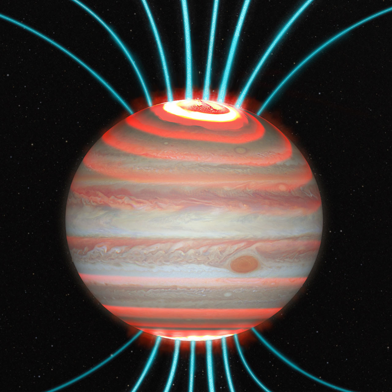 朱诺号与两个天文台合作 了解更多关于木星热量来源的信息 - 1