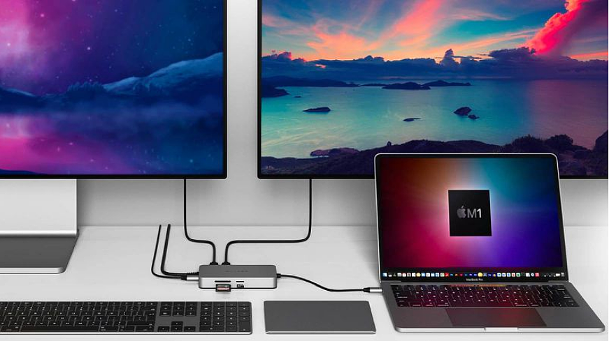 Hyper 发布最新 Hub 配件，苹果 M1 MacBook 可通过一个端口连接两个 4K 显示器 - 1
