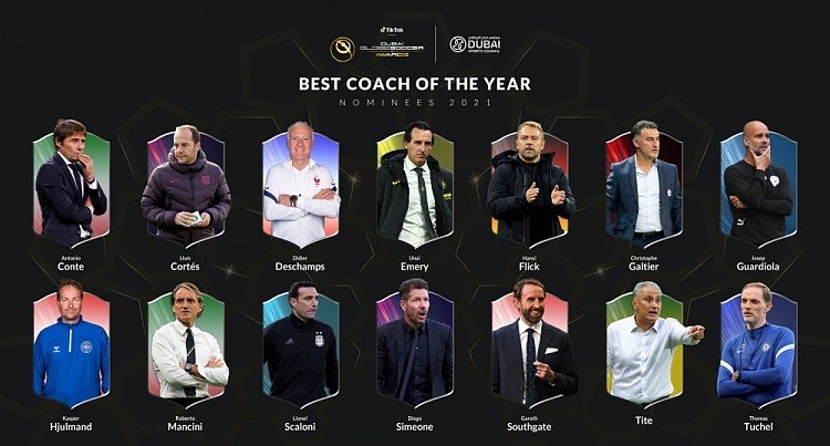 2021环球足球奖最佳主帅、最佳后卫、最佳球会等奖项候选 - 2