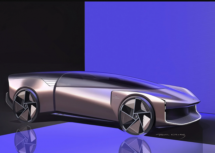 [图]子弹般造型的宾尼法利纳概念车重塑电动汽车的设计风格 - 2