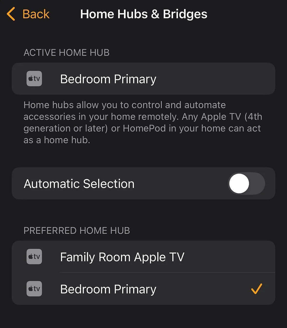 苹果 iOS 18 可设首选 Home Hub：用户能指定 Apple TV / HomePod 掌控全屋智能家居 - 1
