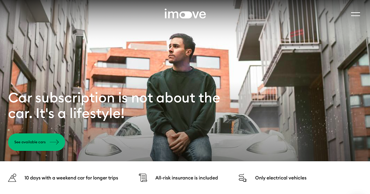 国外创投新闻 | 挪威初创公司「imove」A轮融资2230万美元，提供电动汽车订阅服务 - 1