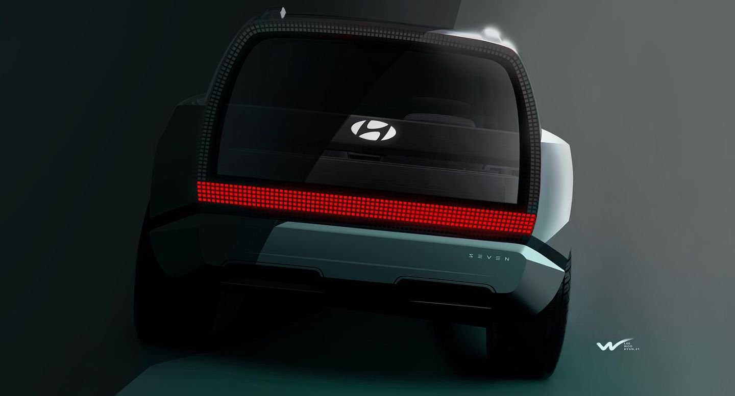 洛杉矶车展：现代发布最新电动概念SUV Seven - 4