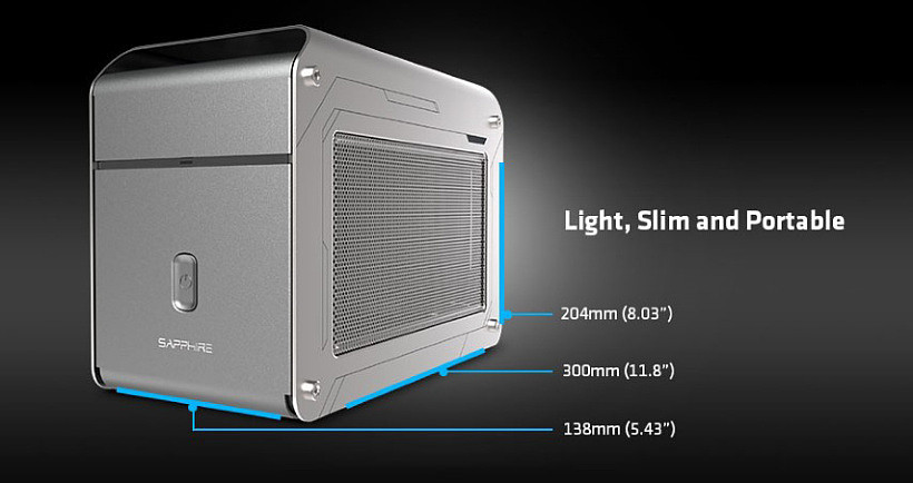 蓝宝石推出 GearBox 500 显卡坞：内置 RX 6600 XT，兼容 Mac - 1