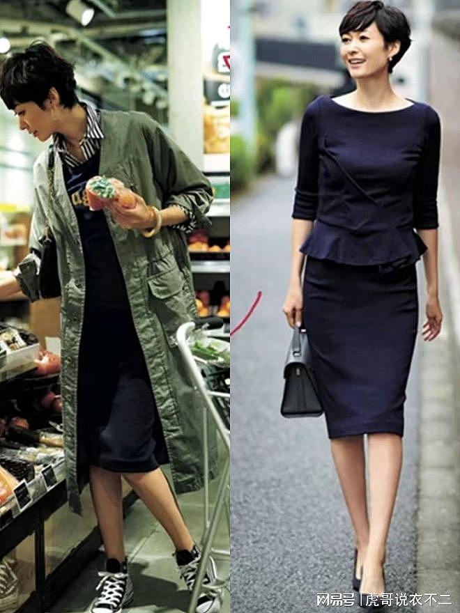 出街穿裙不一定要戴帽，学40+日本主妇这样穿，优雅时尚特有魅力 - 8