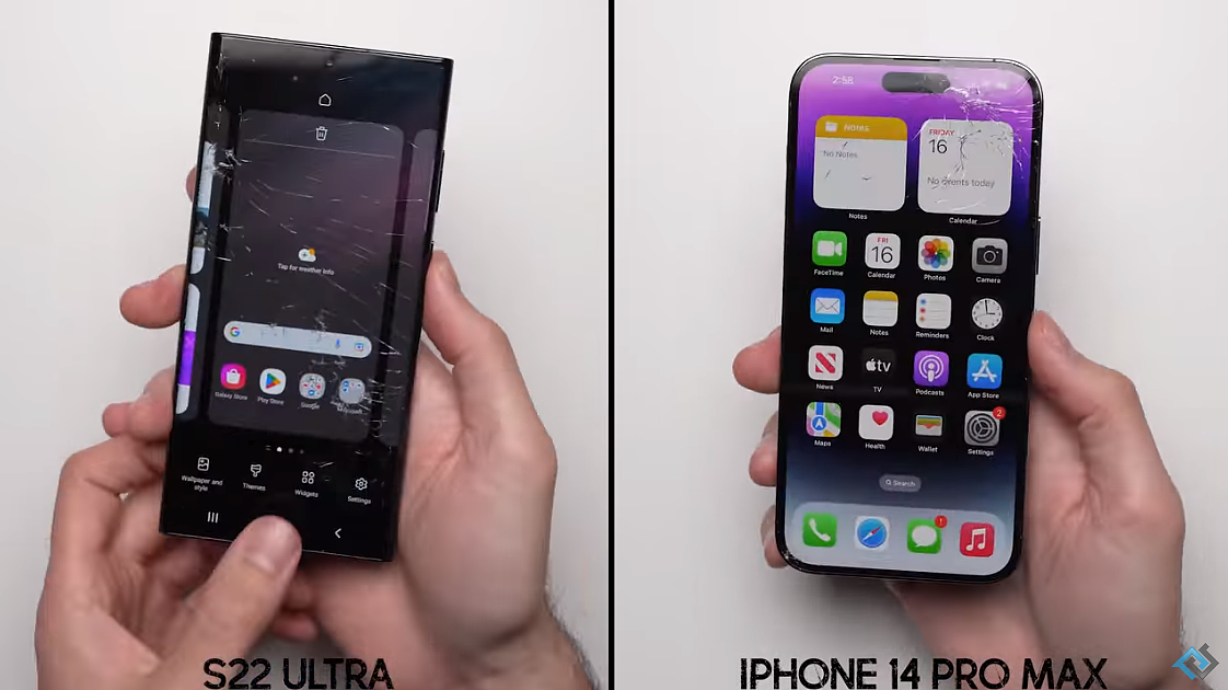 苹果 iPhone 14 / Pro 刮擦摔砸测试，与 iPhone 13 玻璃耐用性基本相同 - 1
