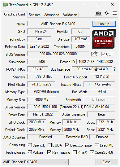 AMD千元亮机卡RX 6400又被砍一刀：超频锁死 - 3