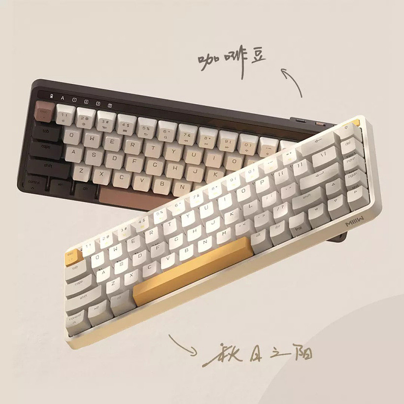 米物 ART 系列机械键盘开启众筹：369 元 68 键，佳达隆 G 黄 Pro 轴 - 2