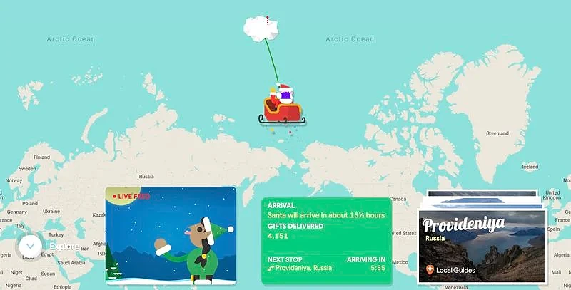 ​Google Santa Tracker准时上线 实时跟踪圣诞老人的旅程 - 1