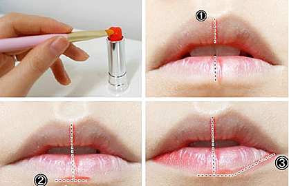 唇刷的使用方法图解 ​唇刷怎么沾取口红 - 1