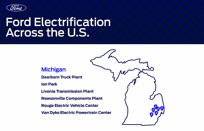 福特详细介绍全美各地工厂的电动汽车生产排布计划 - 1