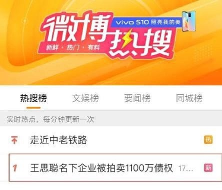 王思聪名下熊猫互娱将被拍卖1100万债权 此前还债20亿 - 1