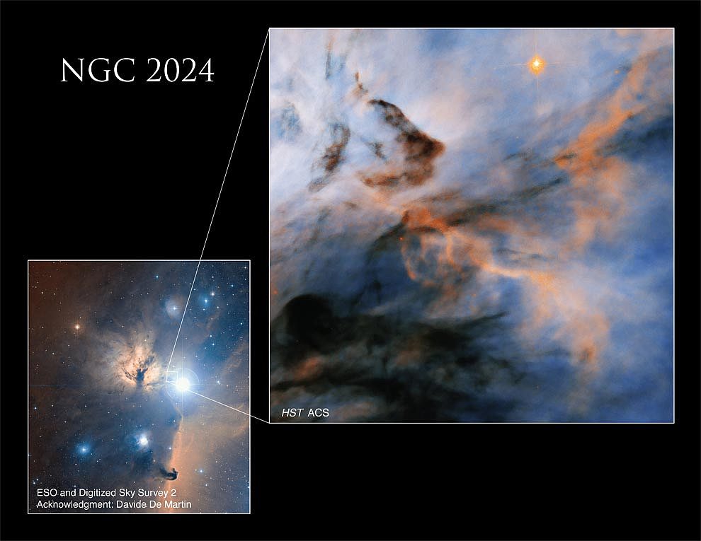 哈勃太空望远镜的新发现：火焰星云的灼热恒星可能阻止了行星的形成 - 2