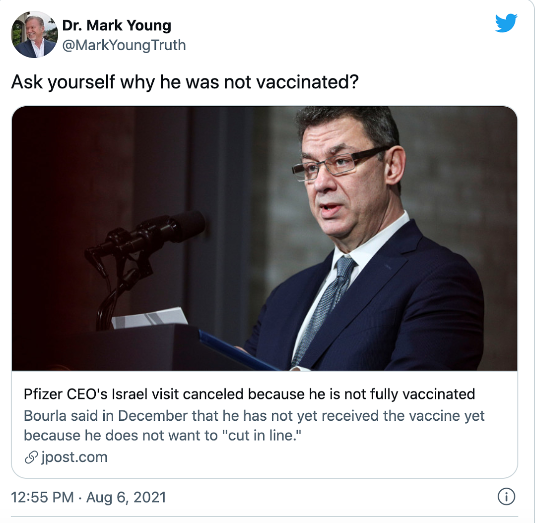辉瑞CEO不打辉瑞疫苗？又是谣言 - 5