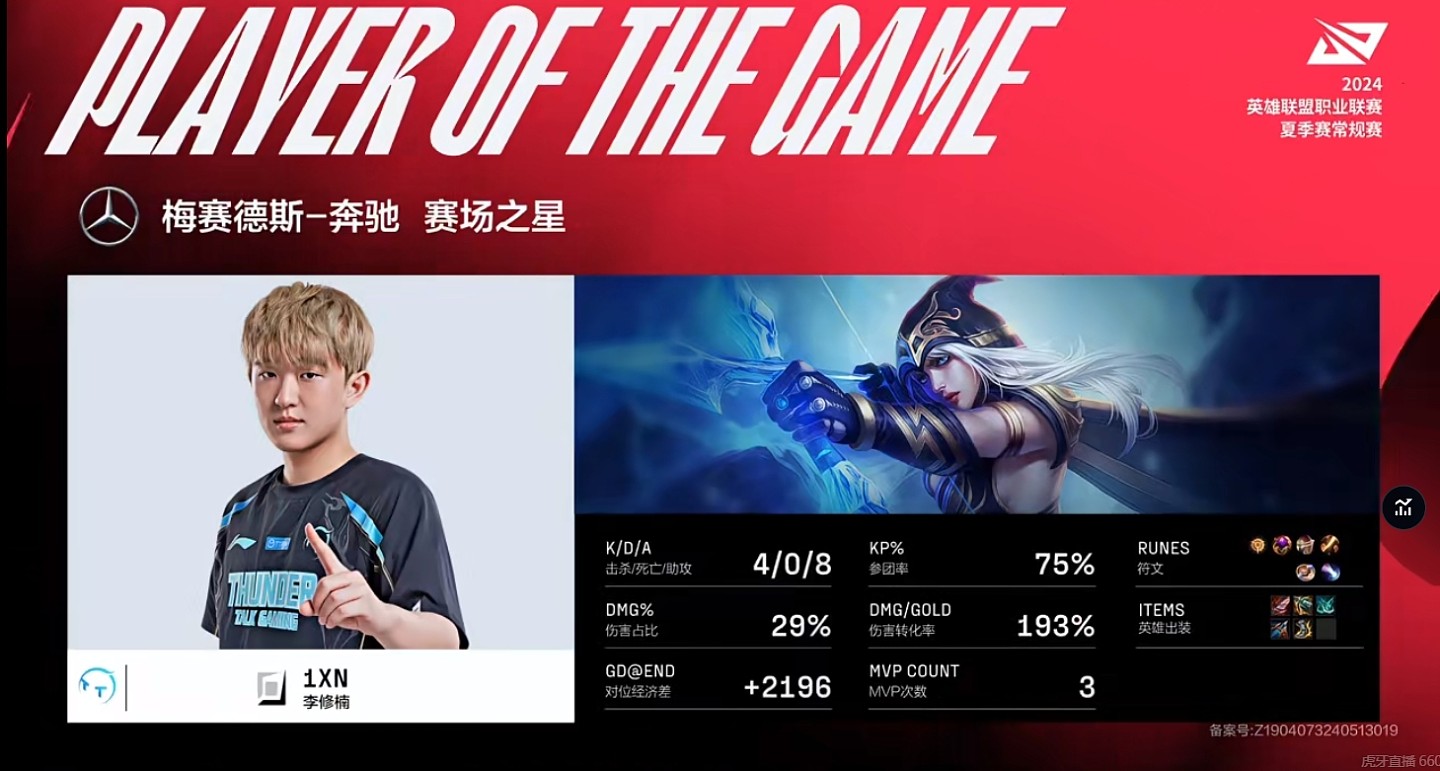 神箭弹无虚发！1xn寒冰斩获4-0-8 成为OMGvsTT首局MVP - 1