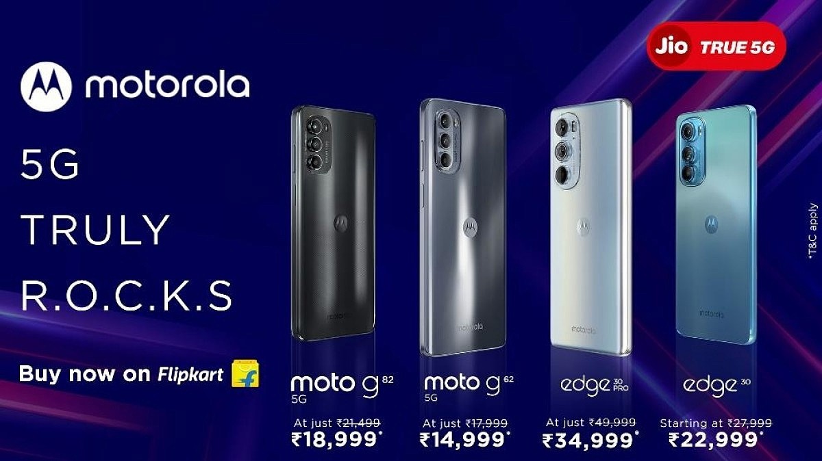 摩托罗拉宣布印度版 10 款智能手机启用支持 Jio 5G 网络 - 1