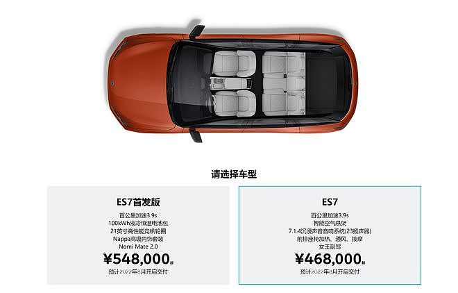 蔚来新车ES7发布：中大型SUV 售价46.8万元起 - 3