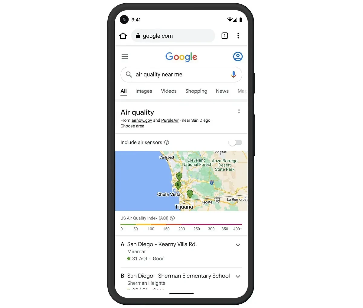 Google Maps现可显示用户周围的空气质量等级 - 2