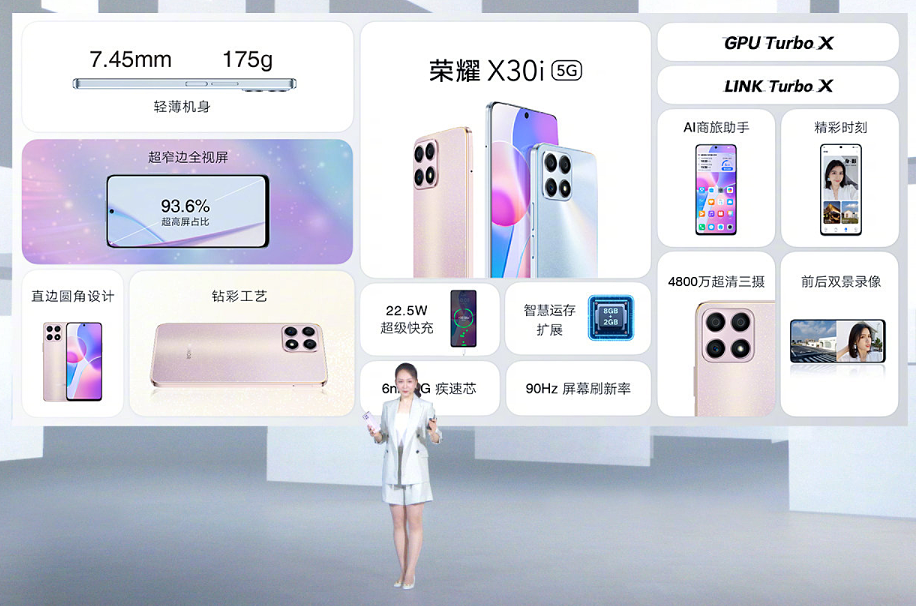 1399 起，荣耀 X30i 手机正式发布：175g 轻薄机身/天玑 810 芯片 - 6