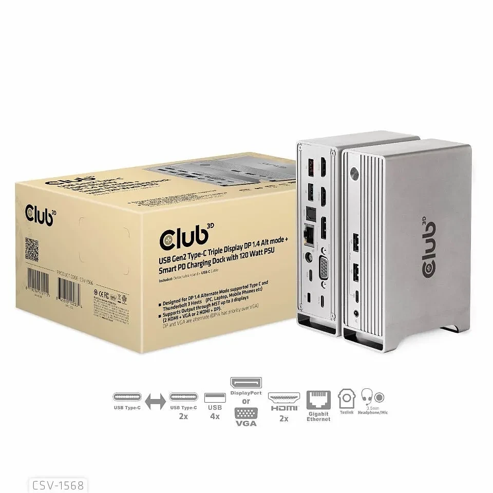 Club 3D推CSV-1568扩展坞 视频/数据/电源综合解决方案 - 1
